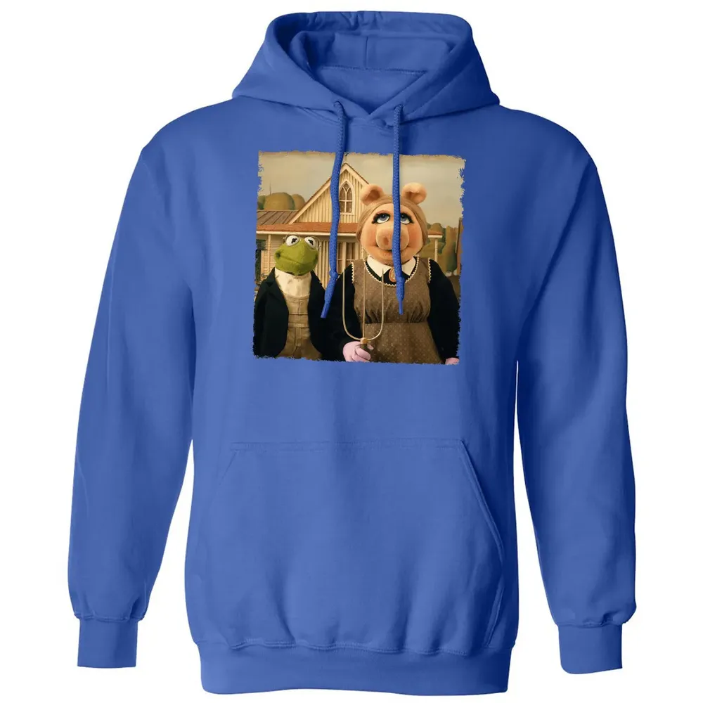 Ms Piggy's American Gothic Classic Unisex Hoodie - 9