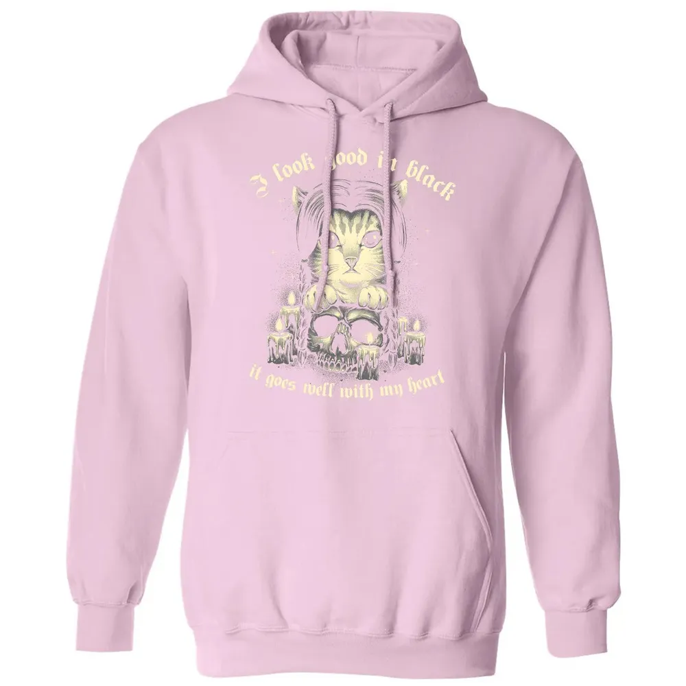 I Look good in black Classic Unisex Hoodie - 3