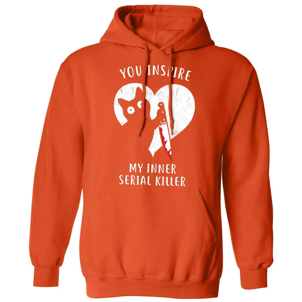 You Inspire My Inner Serial Killer Funny Cat Lover Classic Unisex Hoodie - 10