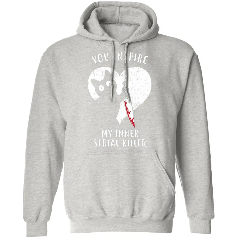 You Inspire My Inner Serial Killer Funny Cat Lover Classic Unisex Hoodie - 8
