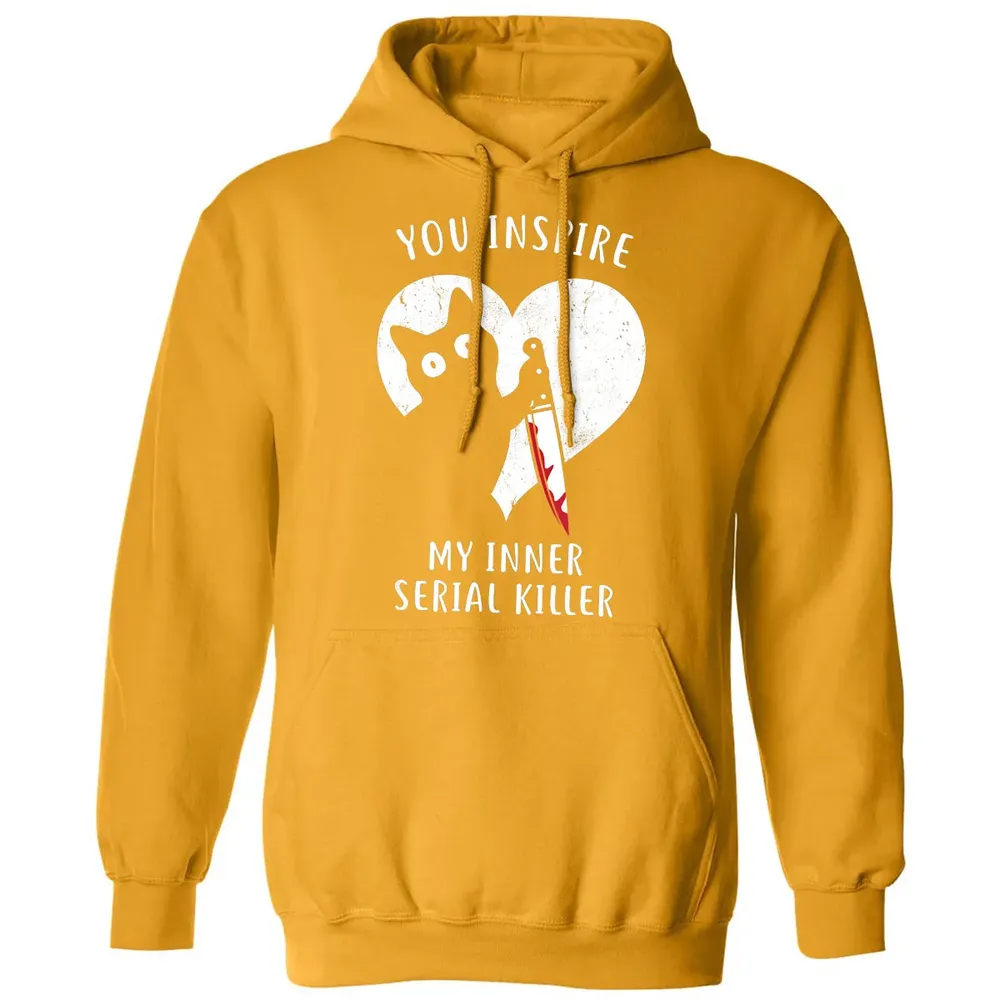You Inspire My Inner Serial Killer Funny Cat Lover Classic Unisex Hoodie - 12