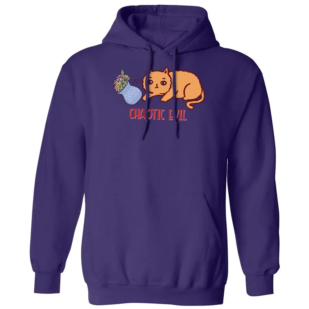 Chaotic Evil Cat Classic Unisex Hoodie - 6