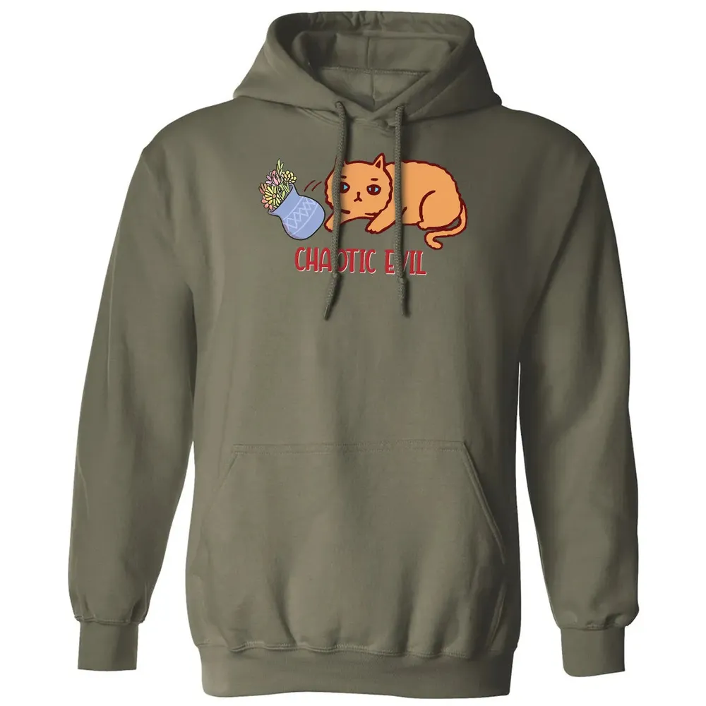 Chaotic Evil Cat Classic Unisex Hoodie - 4
