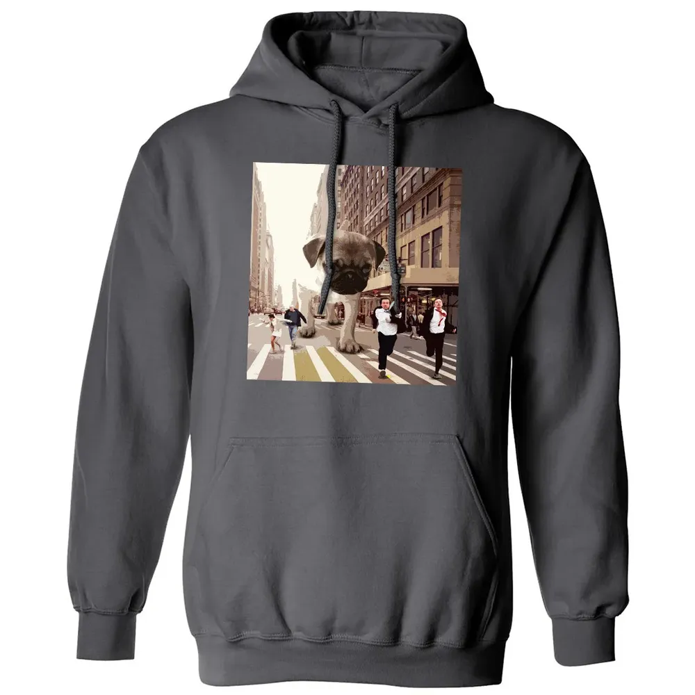 PUGZILLA   Funny Pug T for Dog lovers to Halloween Classic Unisex Hoodie - 7