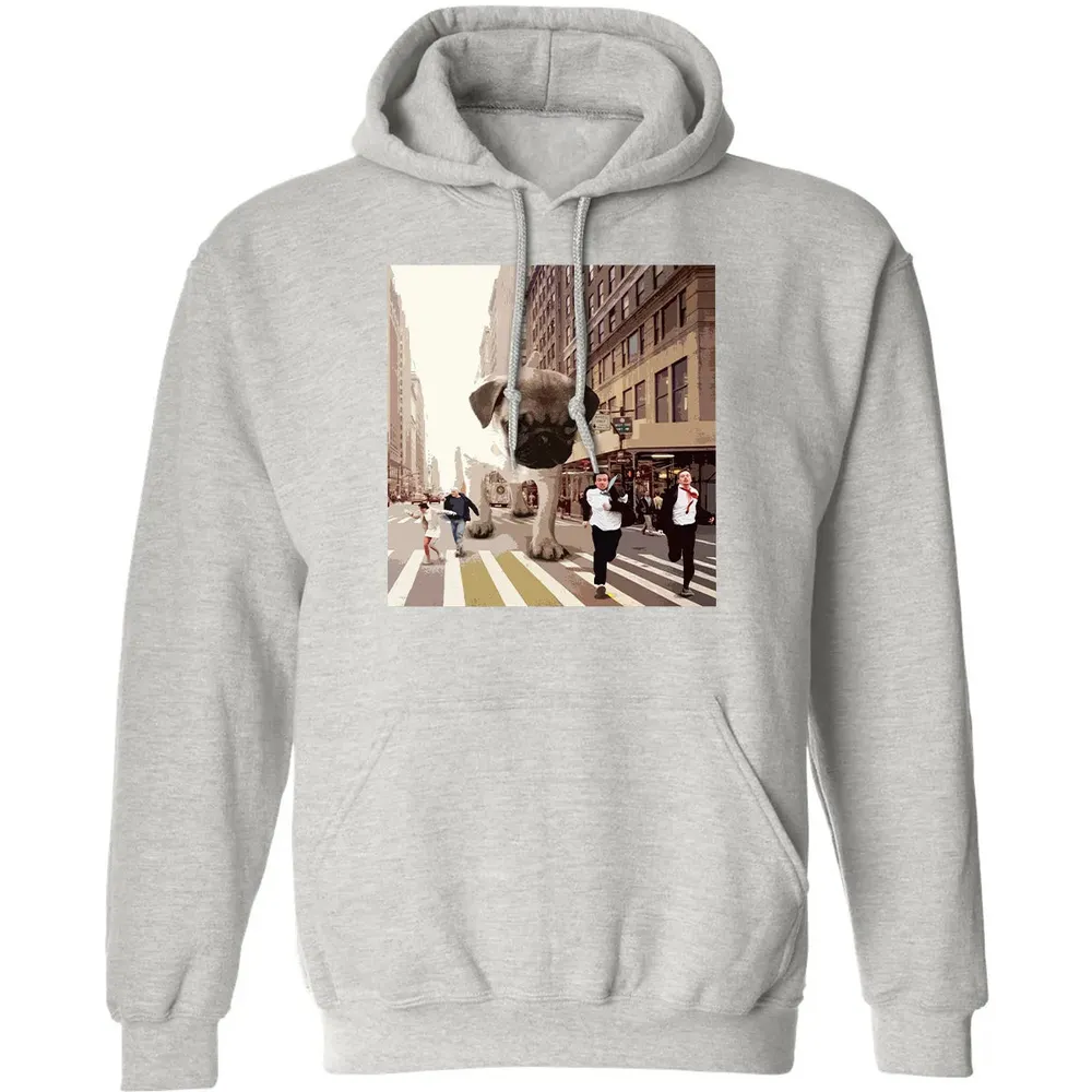 PUGZILLA   Funny Pug T for Dog lovers to Halloween Classic Unisex Hoodie - 8