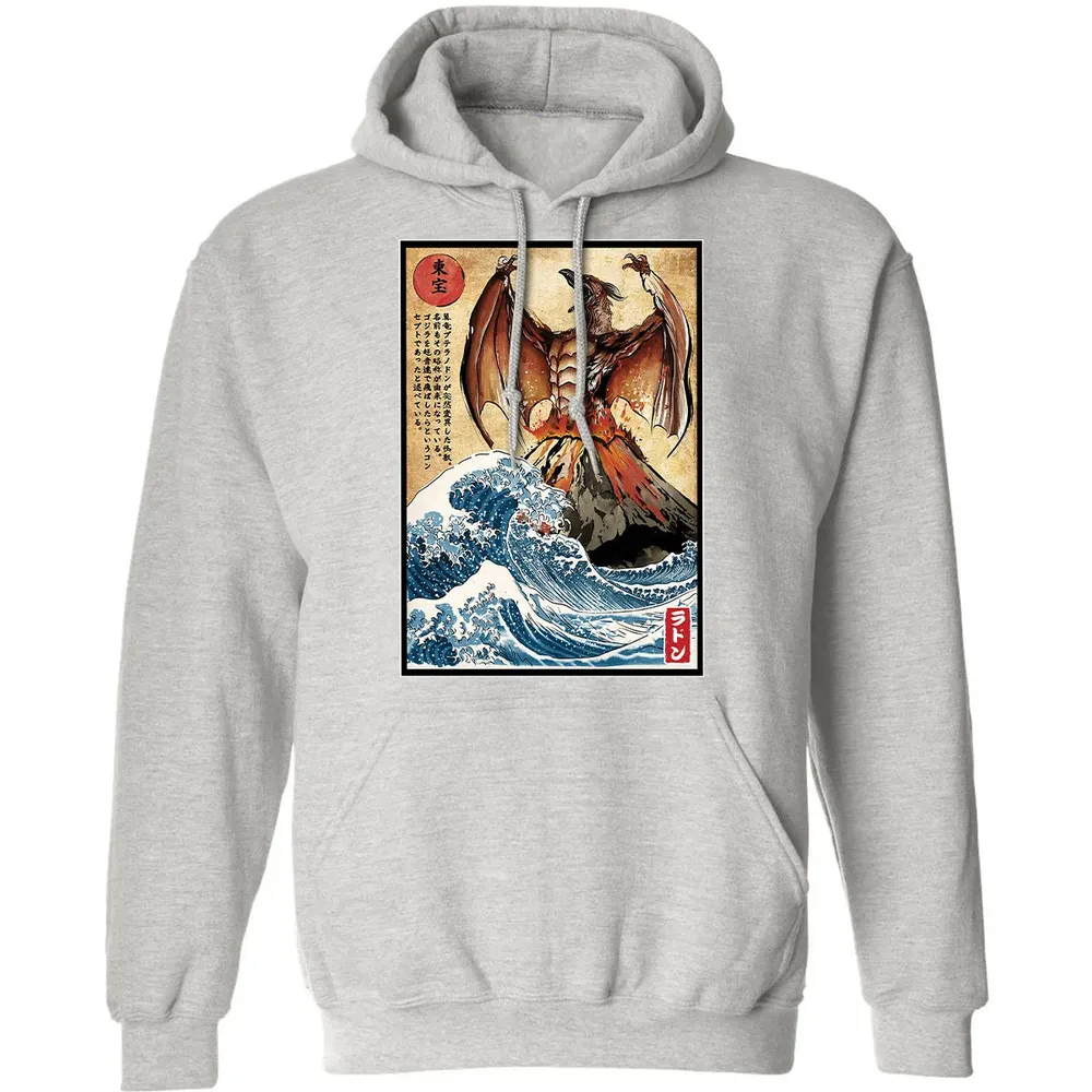 Fire Pteranodon in Japan Classic Unisex Hoodie - 8