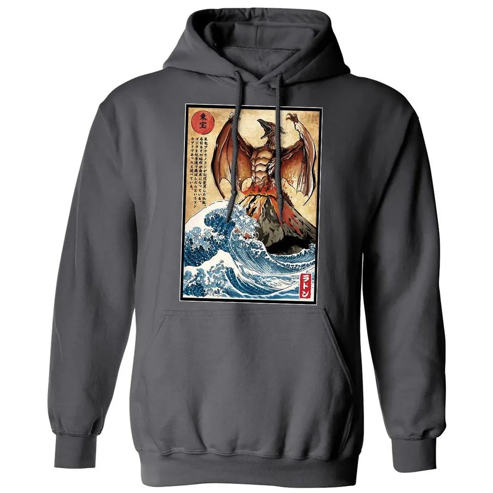 Fire Pteranodon in Japan Classic Unisex Hoodie - 7