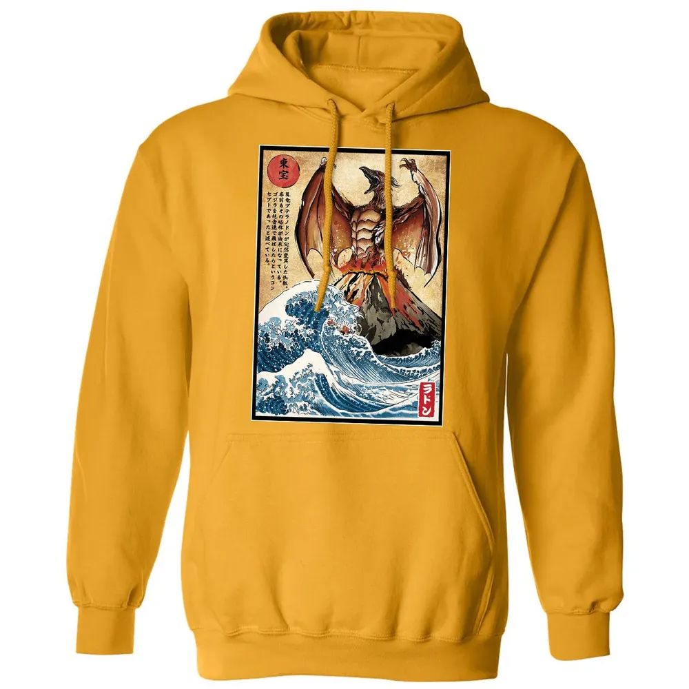 Fire Pteranodon in Japan Classic Unisex Hoodie - 12