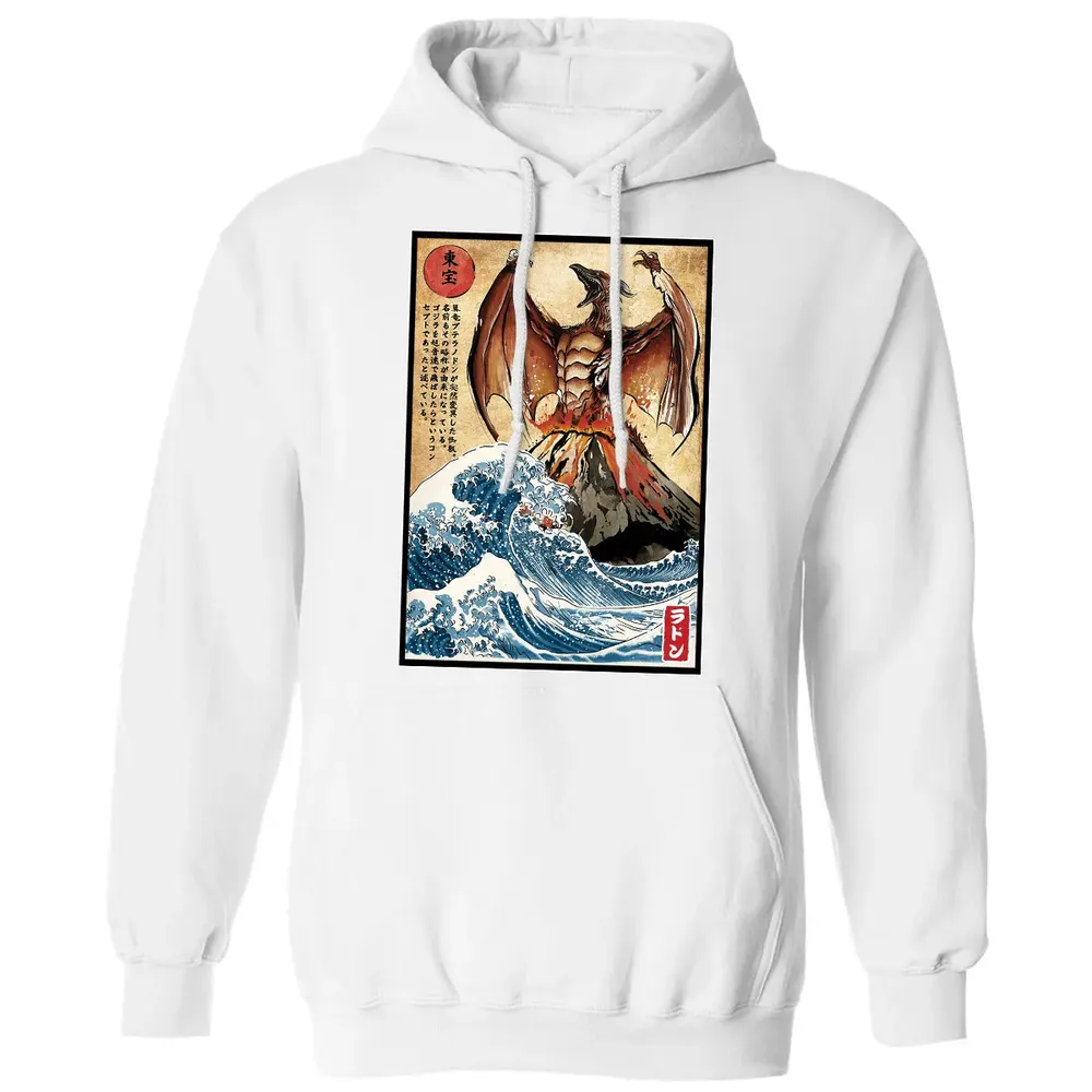 Fire Pteranodon in Japan Classic Unisex Hoodie - 11