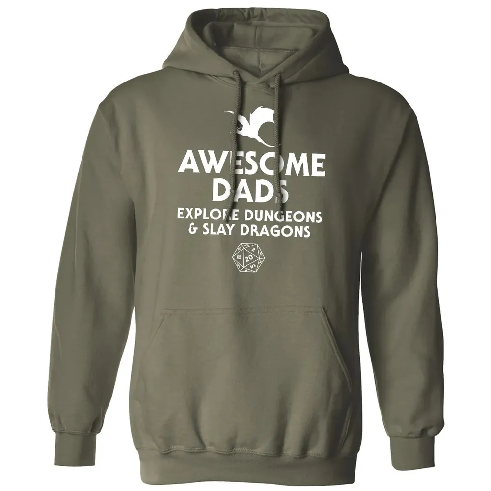 Awesome Dads Slay Dragons Classic Unisex Hoodie - 4