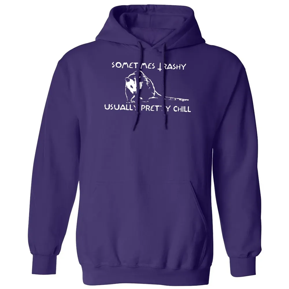 Sometimes Trashy Usually Pretty Chill Classic Unisex Hoodie - 6