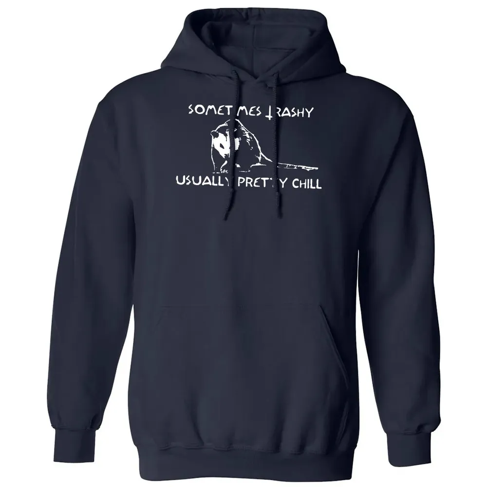 Sometimes Trashy Usually Pretty Chill Classic Unisex Hoodie - 2