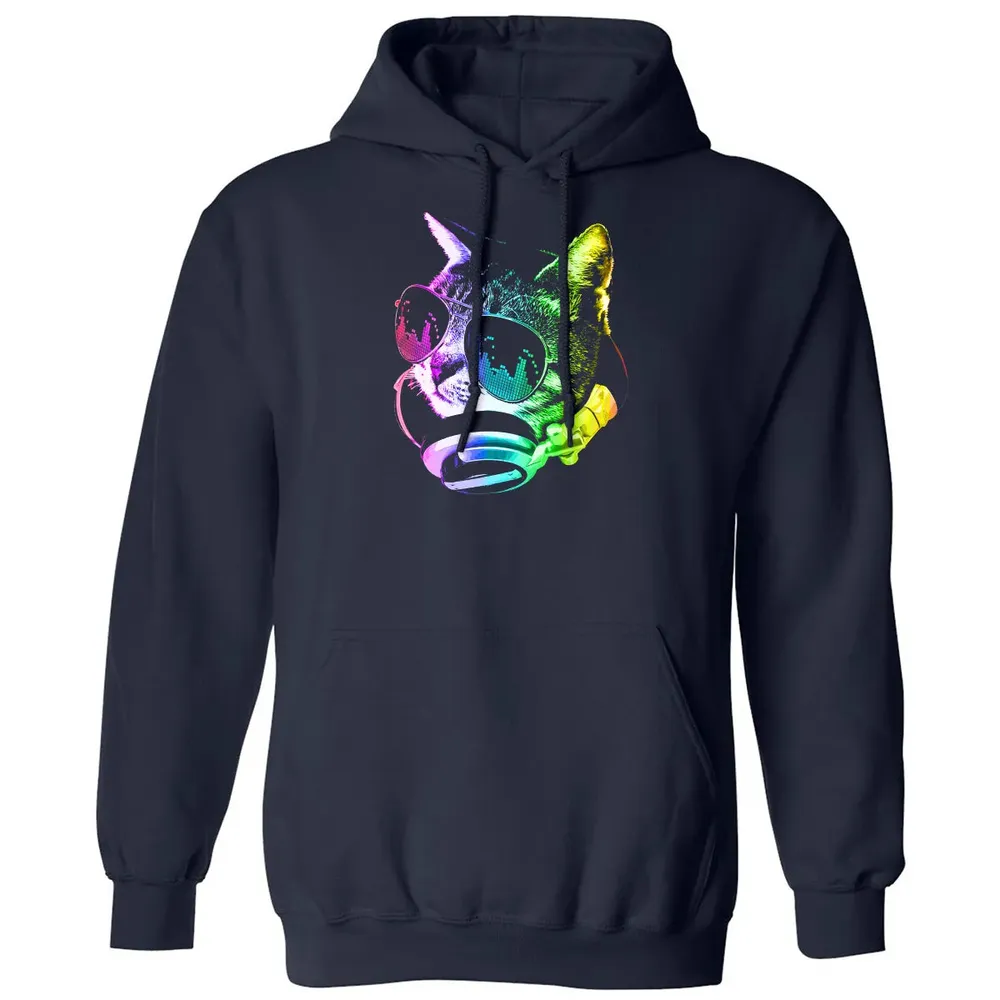 Rainbow Music Cat Classic Unisex Hoodie - 2
