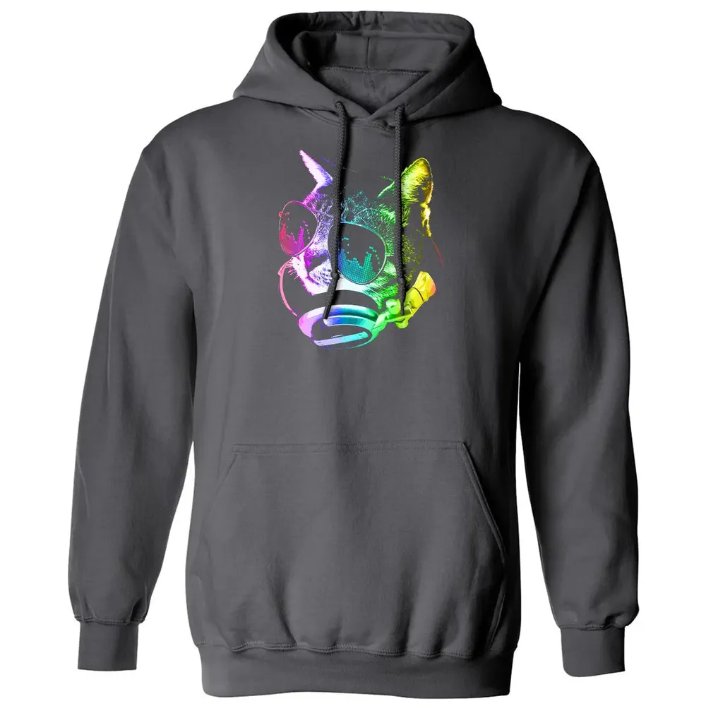 Rainbow Music Cat Classic Unisex Hoodie - 7