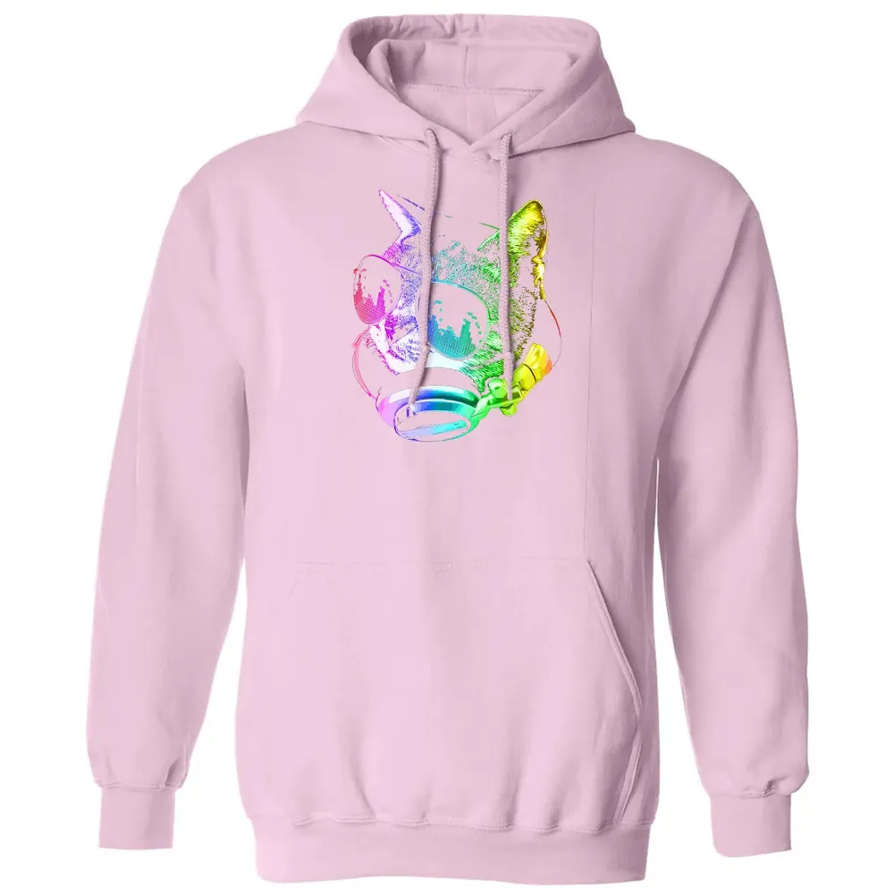 Rainbow Music Cat Classic Unisex Hoodie - 3