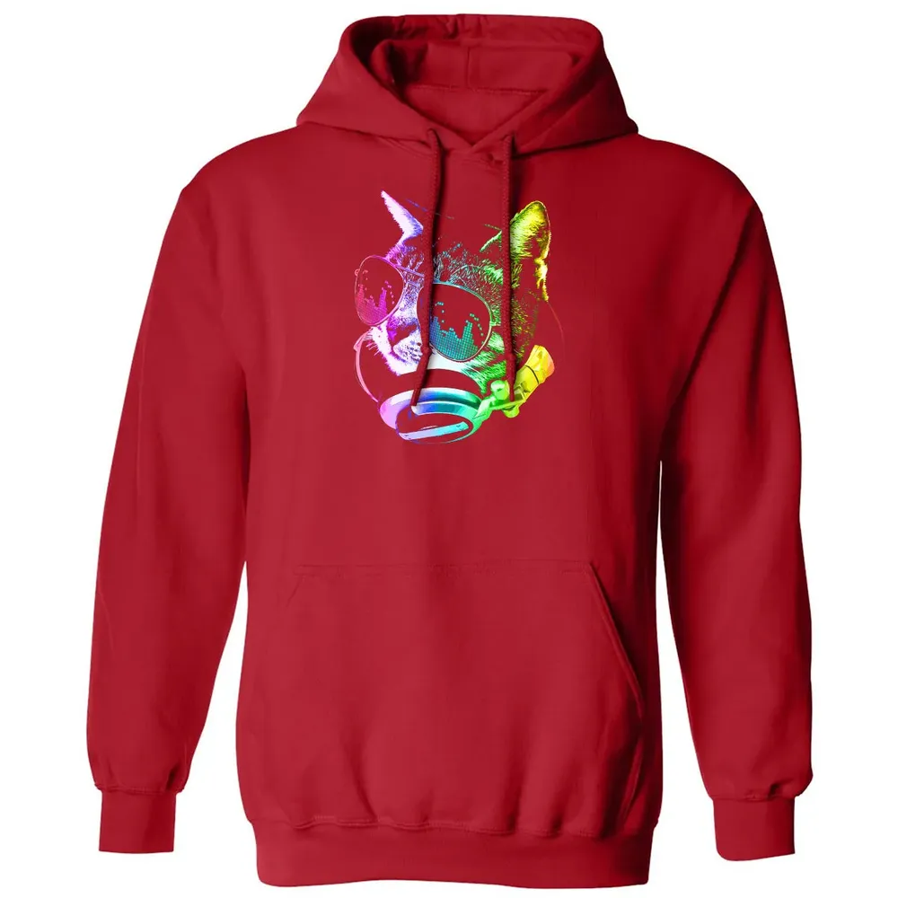 Rainbow Music Cat Classic Unisex Hoodie - 5