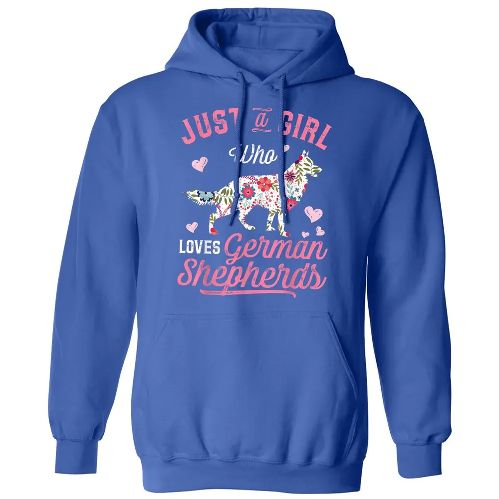 Just a Girl Who Loves German Shepherd Classic Unisex Hoodie - 9