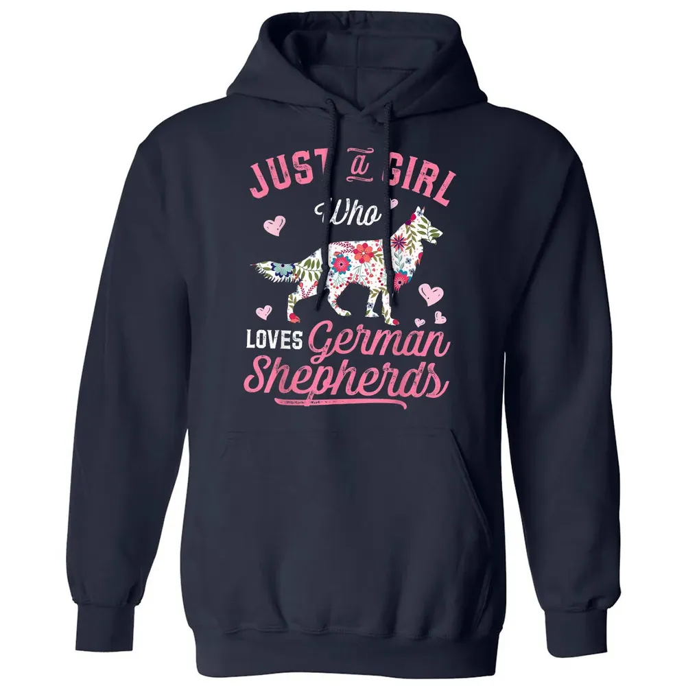 Just a Girl Who Loves German Shepherd Classic Unisex Hoodie - 2