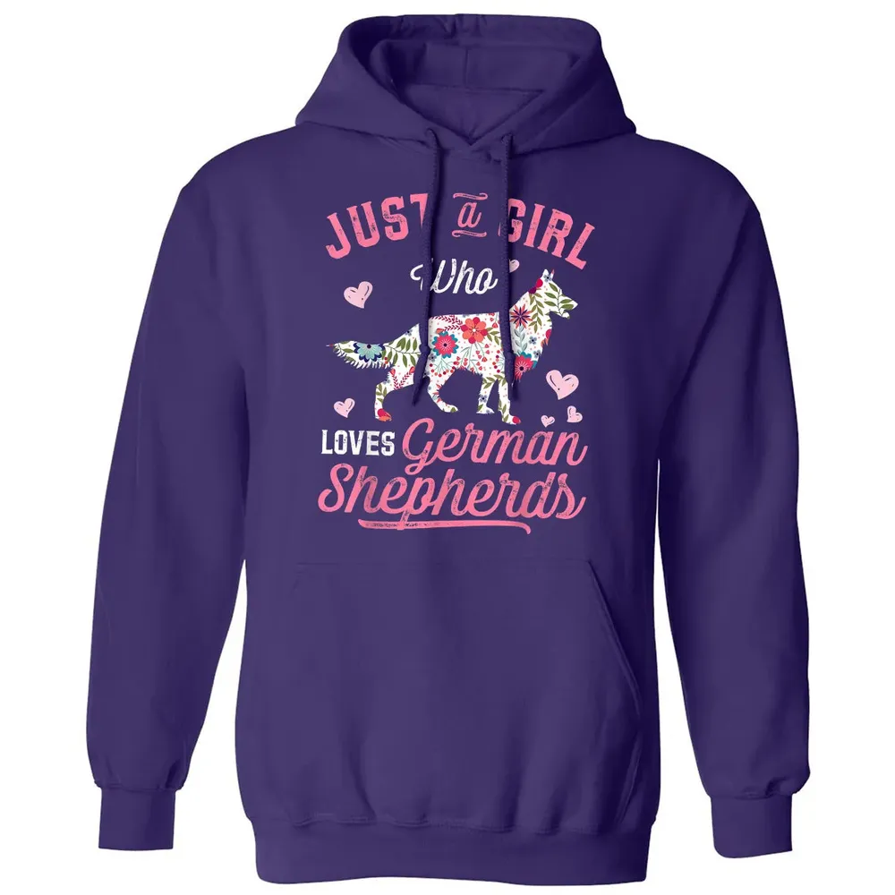 Just a Girl Who Loves German Shepherd Classic Unisex Hoodie - 6