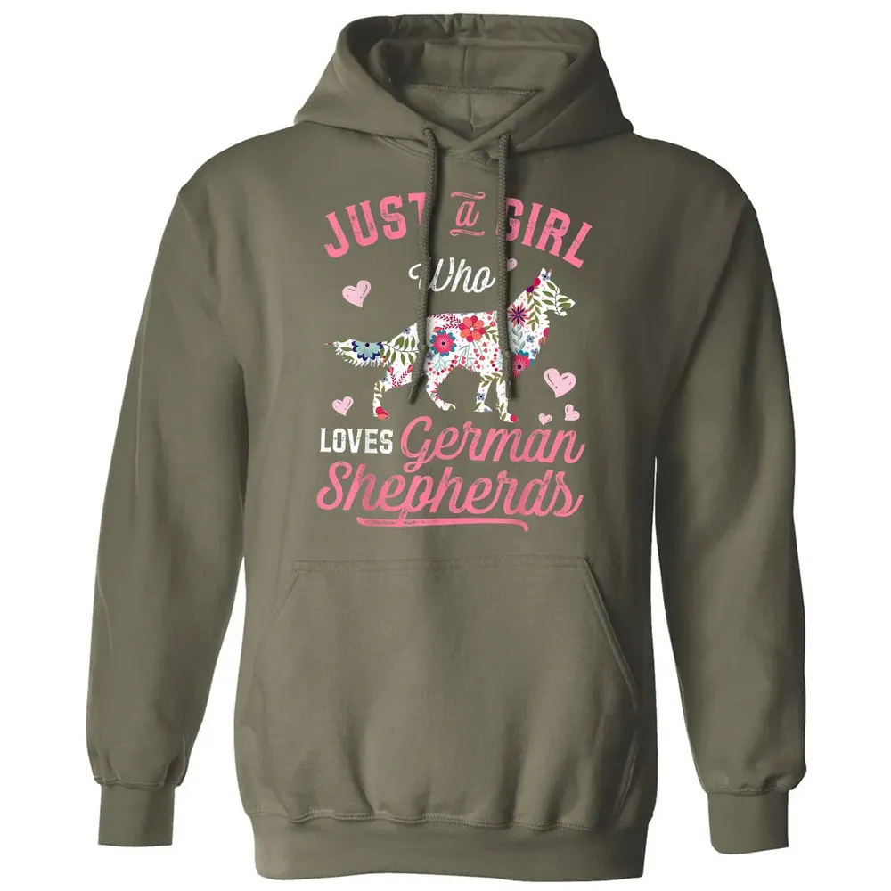 Just a Girl Who Loves German Shepherd Classic Unisex Hoodie - 4