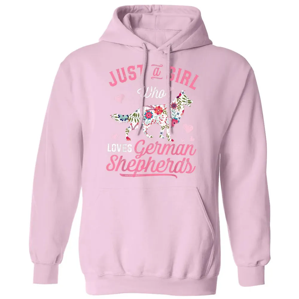 Just a Girl Who Loves German Shepherd Classic Unisex Hoodie - 3