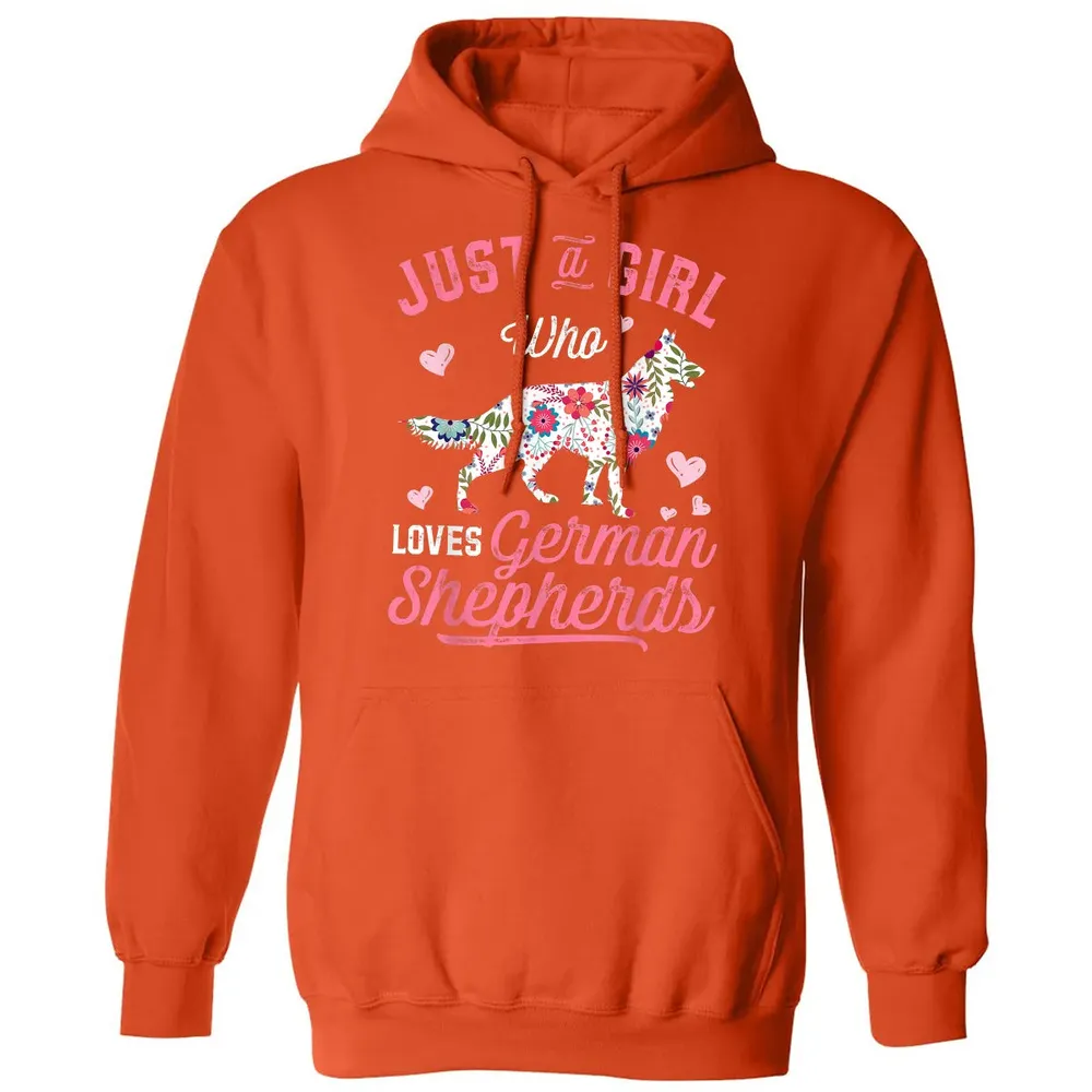 Just a Girl Who Loves German Shepherd Classic Unisex Hoodie - 10