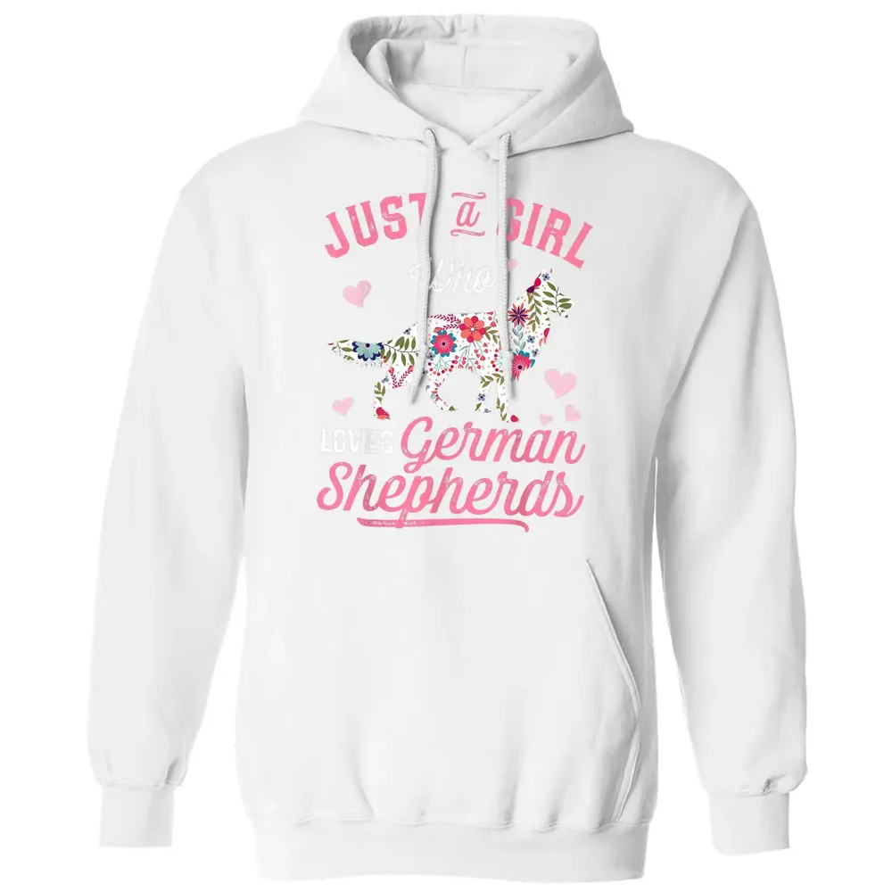 Just a Girl Who Loves German Shepherd Classic Unisex Hoodie - 11