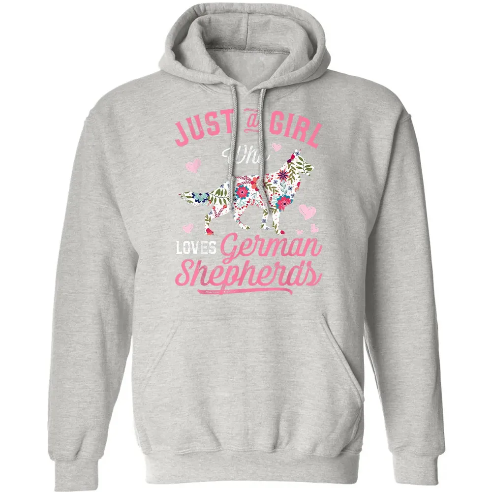 Just a Girl Who Loves German Shepherd Classic Unisex Hoodie - 8