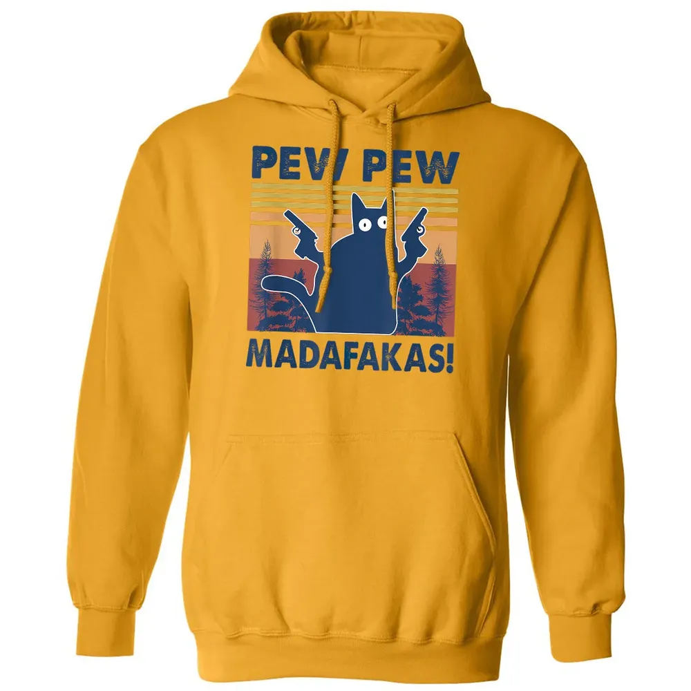 Cat Pew Pew Madafakas Classic Unisex Hoodie - 12