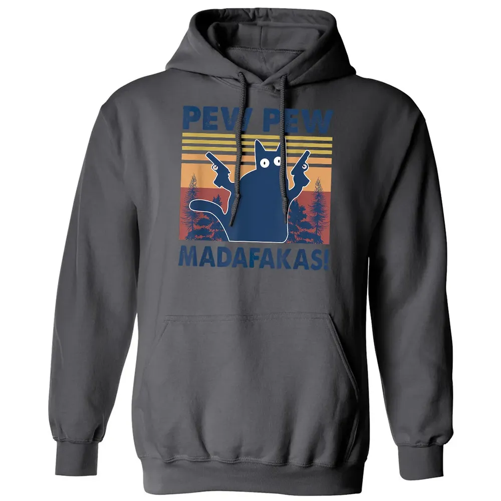 Cat Pew Pew Madafakas Classic Unisex Hoodie - 7