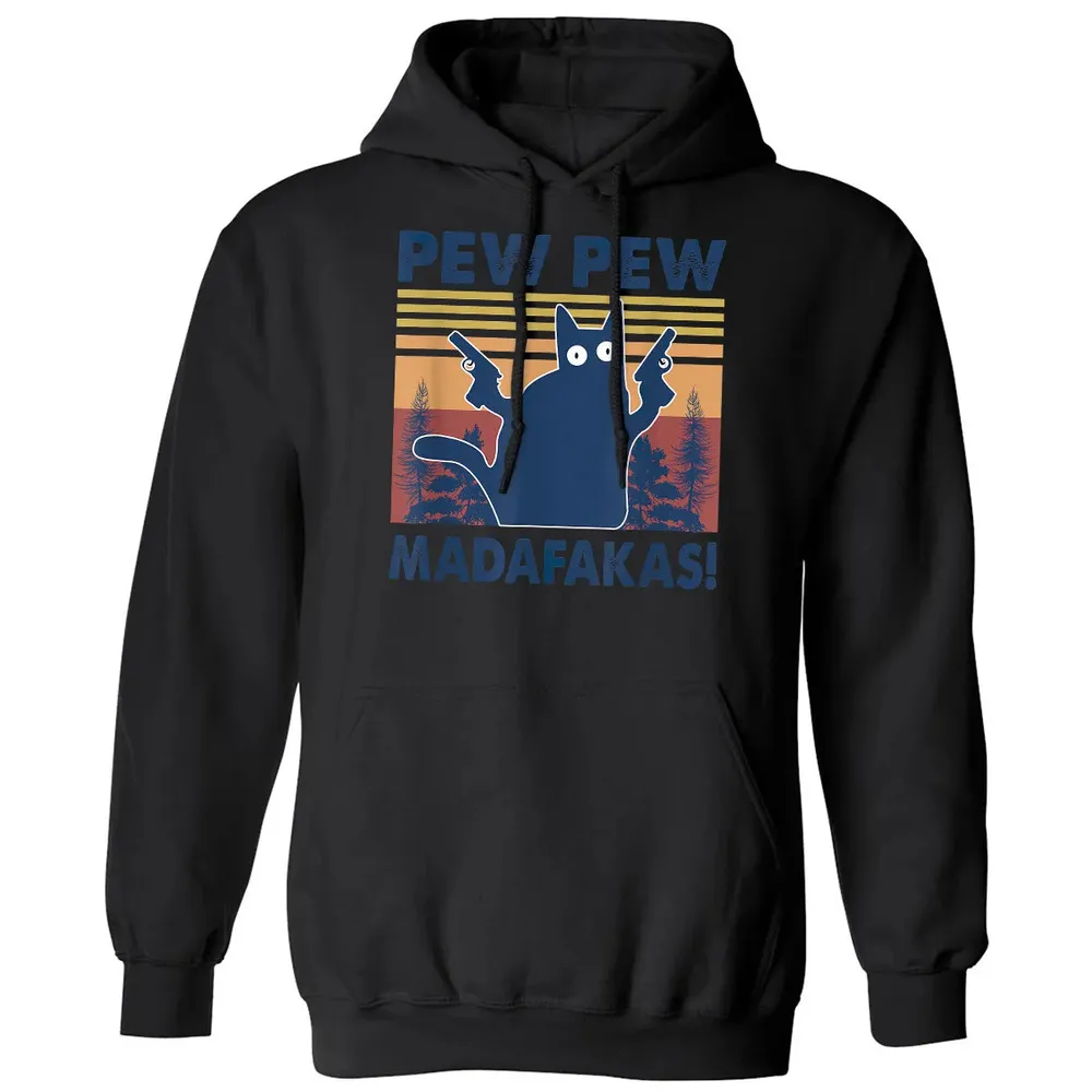 Cat Pew Pew Madafakas Classic Unisex Hoodie - 11