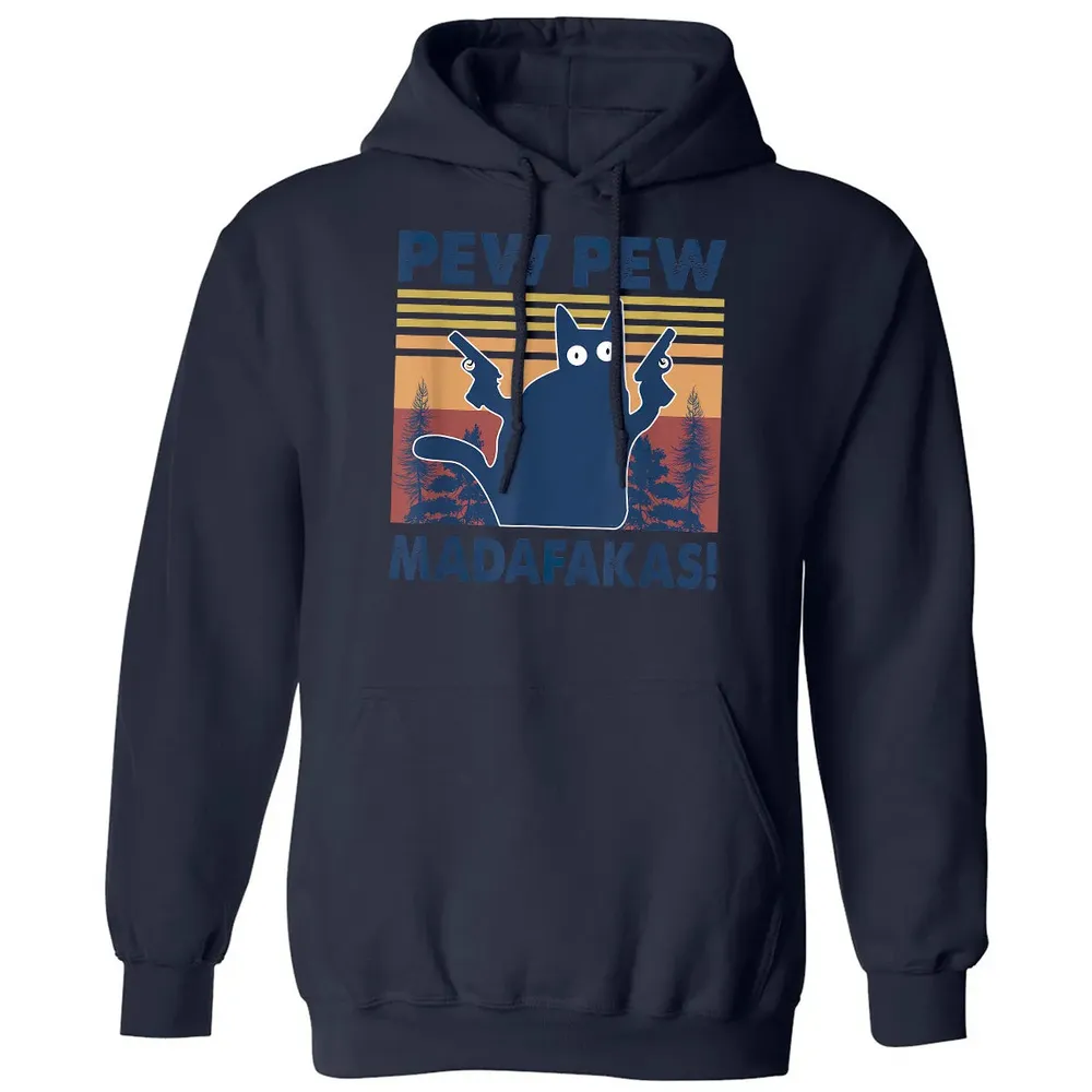 Cat Pew Pew Madafakas Classic Unisex Hoodie - 8