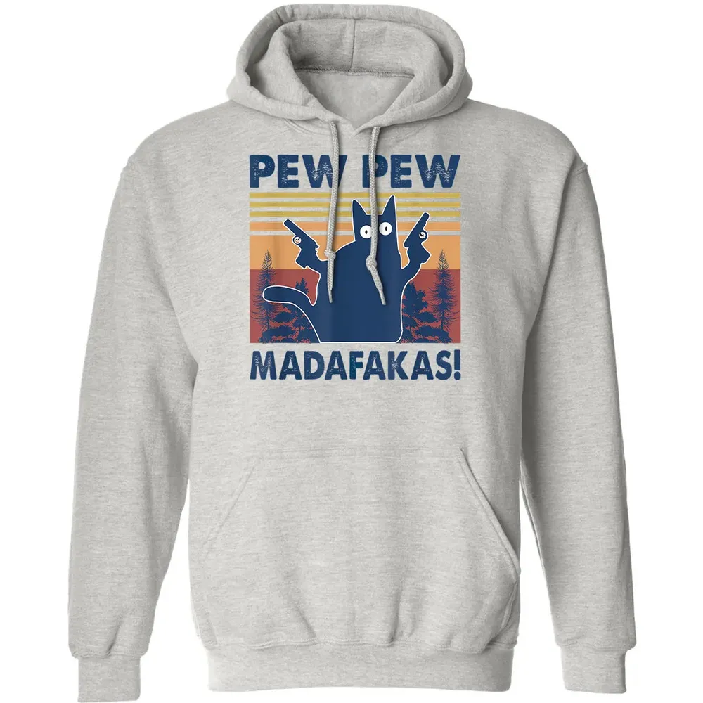 Cat Pew Pew Madafakas Classic Unisex Hoodie - 2