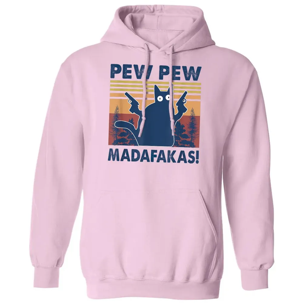 Cat Pew Pew Madafakas Classic Unisex Hoodie - 3
