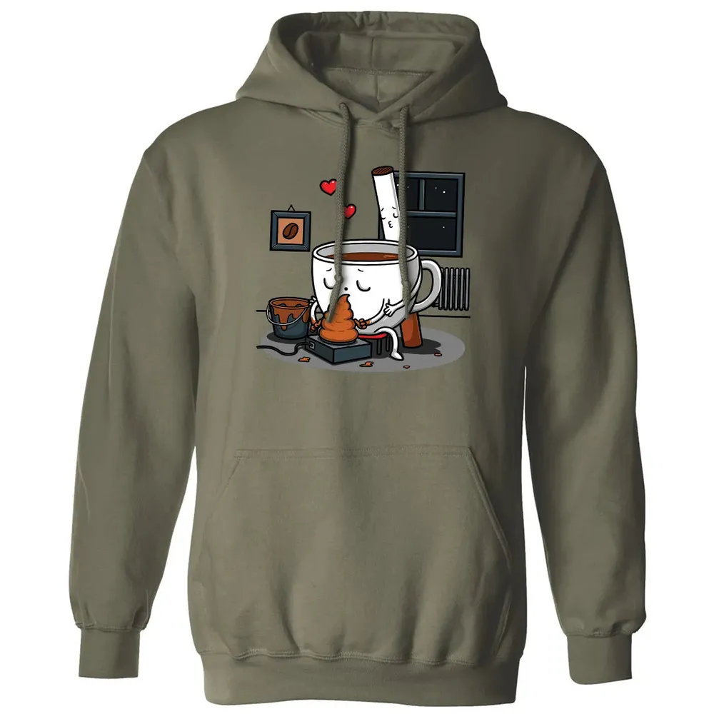Coffee and Cigarette Classic Unisex Hoodie - 4
