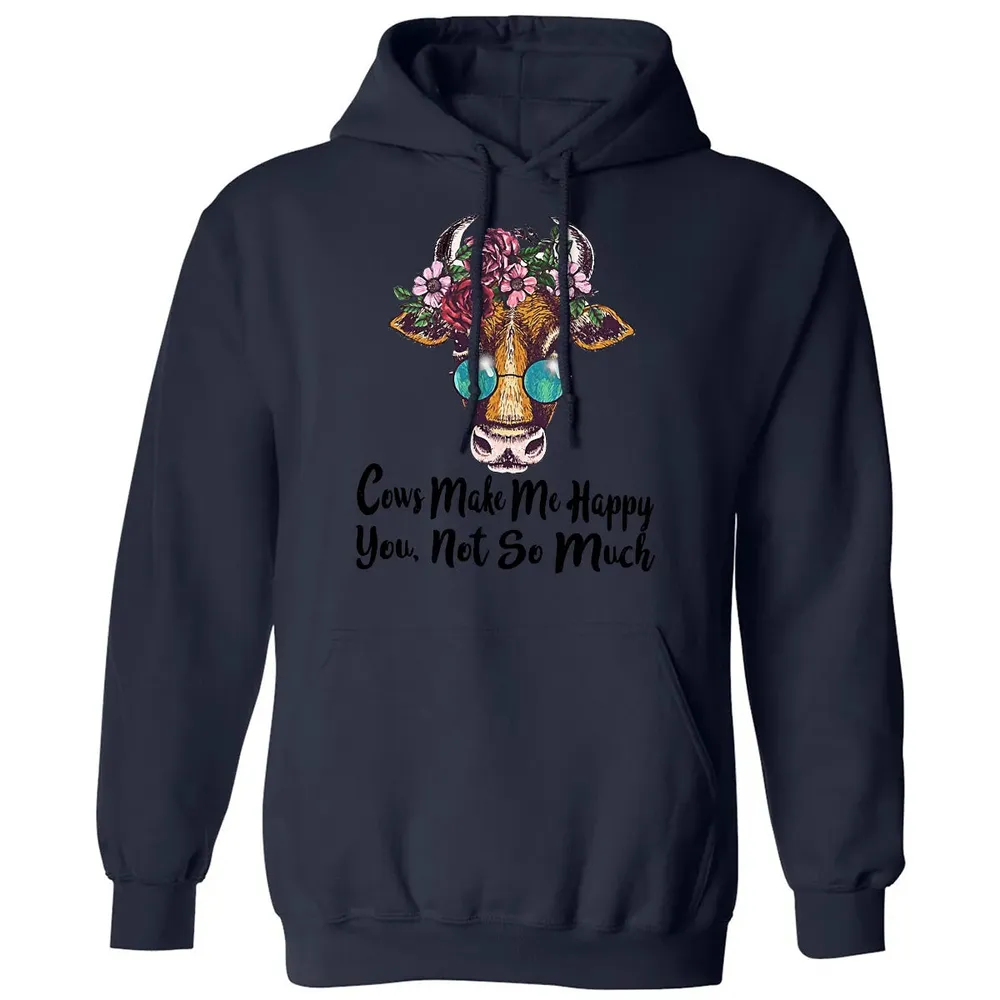 Cow Make Me Happy Classic Unisex Hoodie - 8