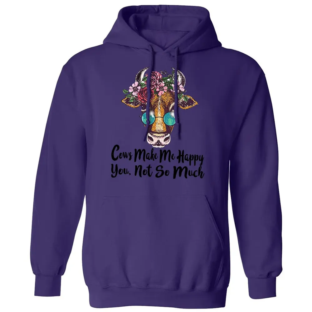 Cow Make Me Happy Classic Unisex Hoodie - 6