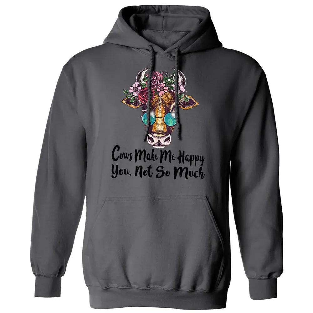 Cow Make Me Happy Classic Unisex Hoodie - 7
