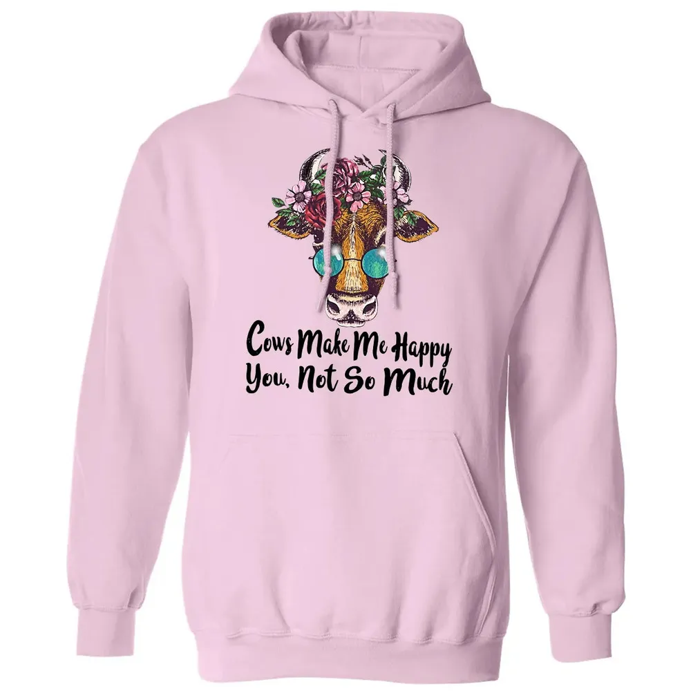 Cow Make Me Happy Classic Unisex Hoodie - 3