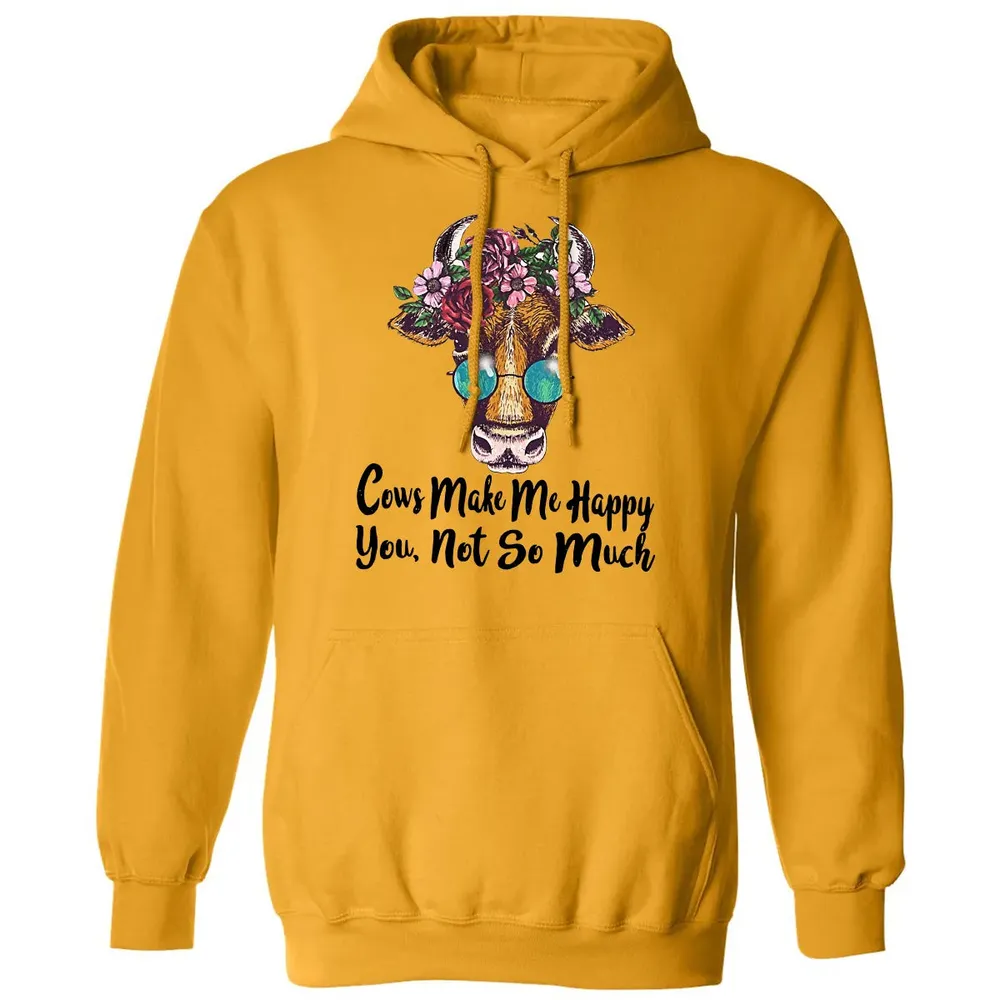 Cow Make Me Happy Classic Unisex Hoodie - 12