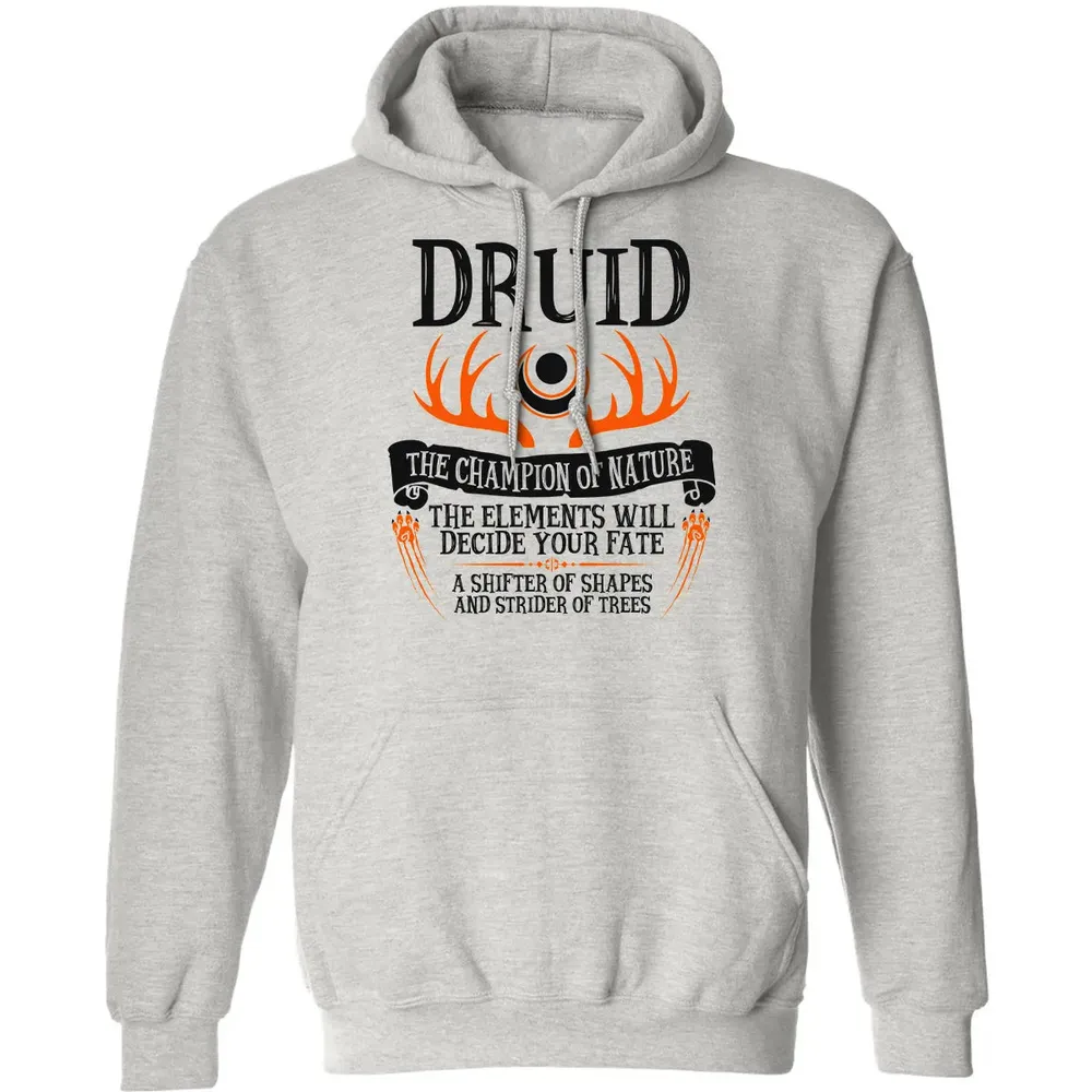 DRUID, THE CHAMPION OF NATURE  (Black) Classic Unisex Hoodie - 2