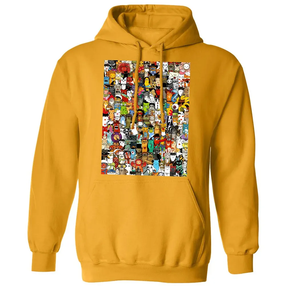 Cat Characters Classic Unisex Hoodie - 12