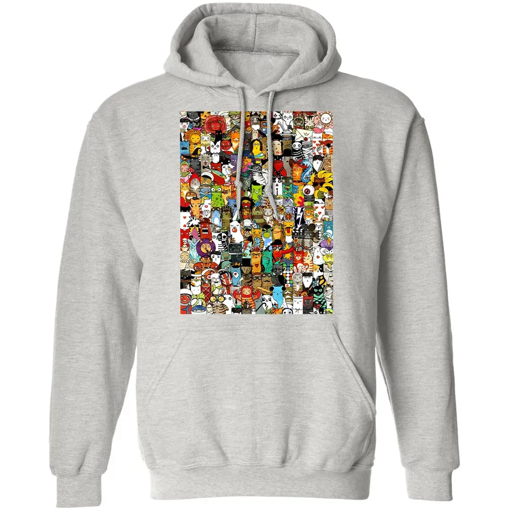 Cat Characters Classic Unisex Hoodie - 2