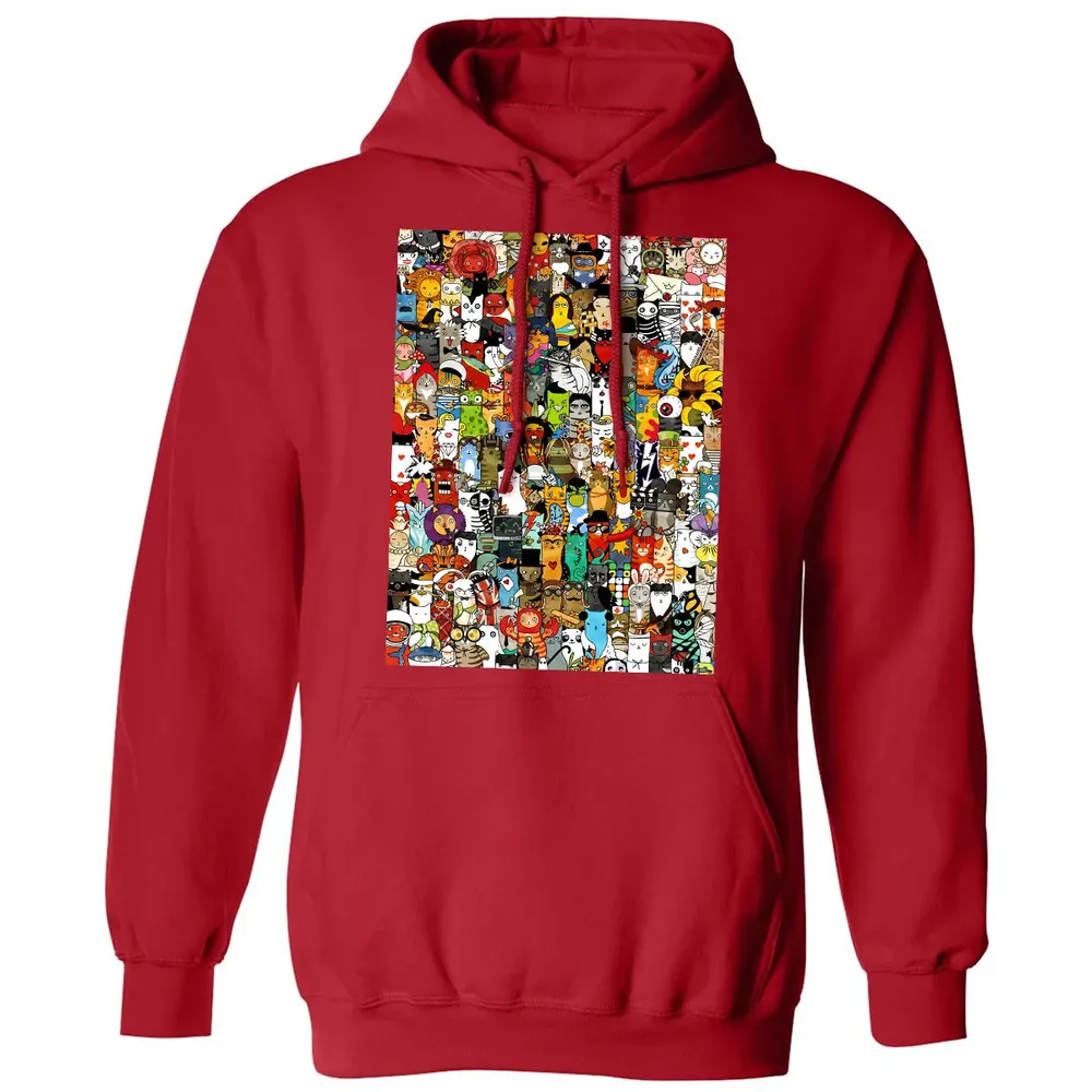 Cat Characters Classic Unisex Hoodie - 5