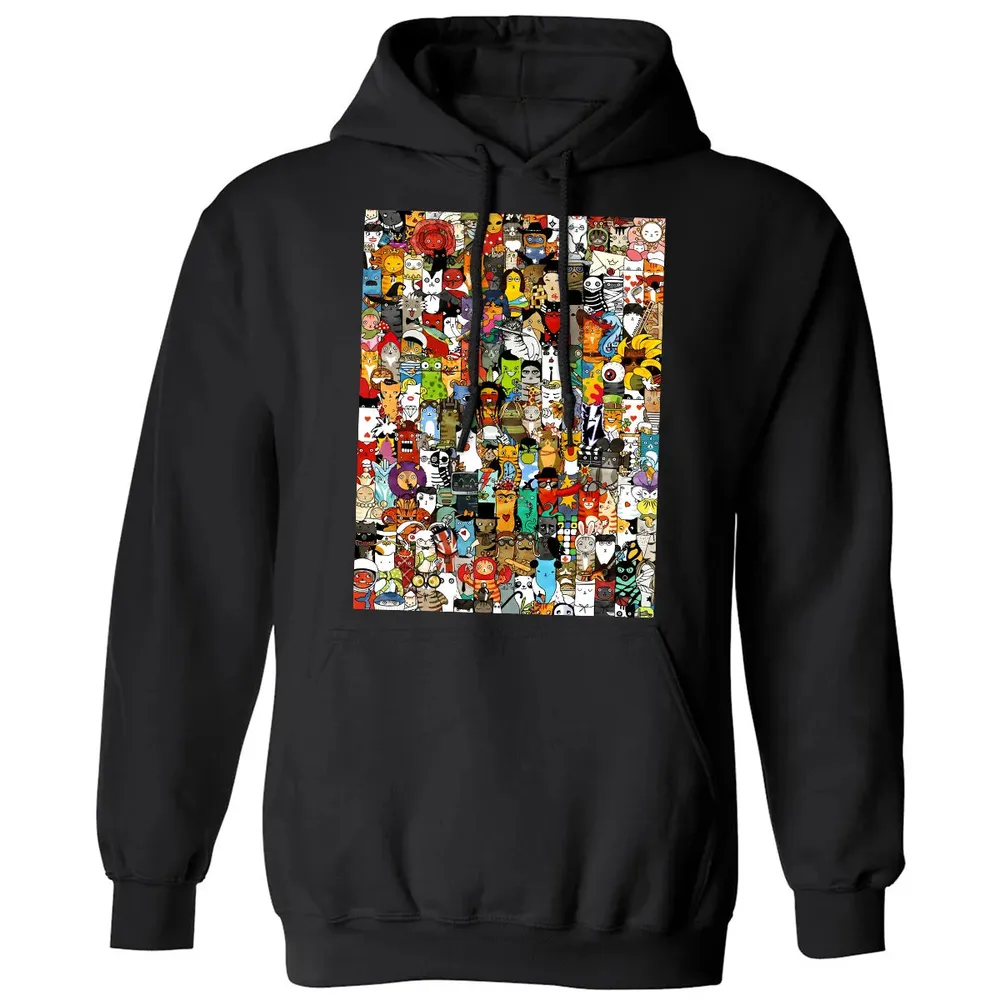 Cat Characters Classic Unisex Hoodie - 11