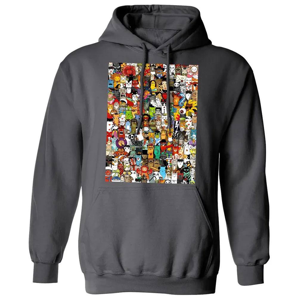 Cat Characters Classic Unisex Hoodie - 7