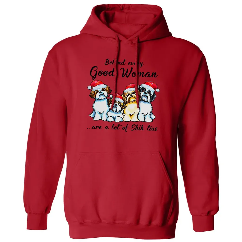 Behind every Good Woman are a lot of Shih Tzu Classic Unisex Hoodie - 5
