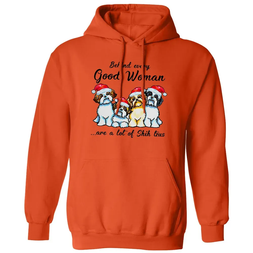Behind every Good Woman are a lot of Shih Tzu Classic Unisex Hoodie - 10