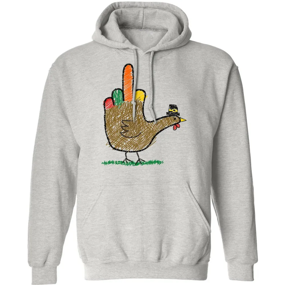 Mid Finger Thanksgiving Classic Unisex Hoodie - 2