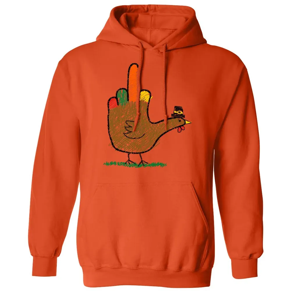 Mid Finger Thanksgiving Classic Unisex Hoodie - 10